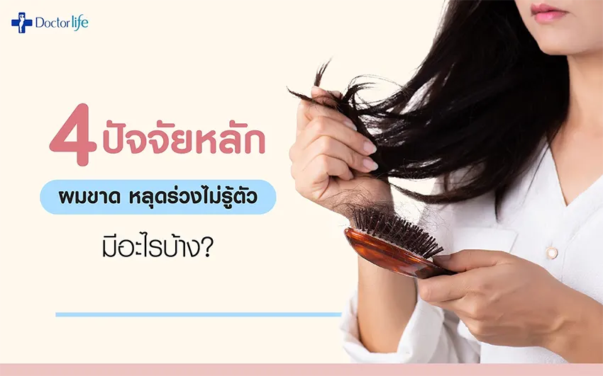 4 ปัจจัยหลักผมขาดหลุดร่วงไม่รู้ตัวมีอะไรบ้าง